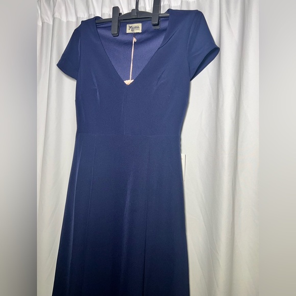 Show Me Your MuMu Geneva Crepe Gown | XXS NWT - Picture 4 of 11